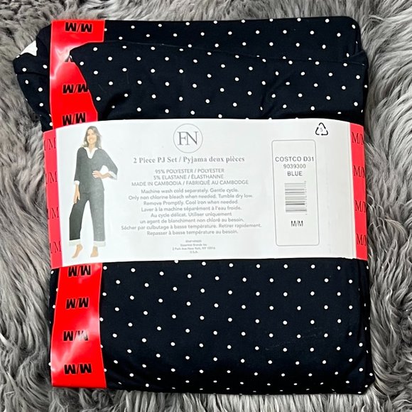 FN By Flora Nikrooz Women's Pyjama Set | 2 Piece Set | Navy | Various Sizes - Picture 2 of 2